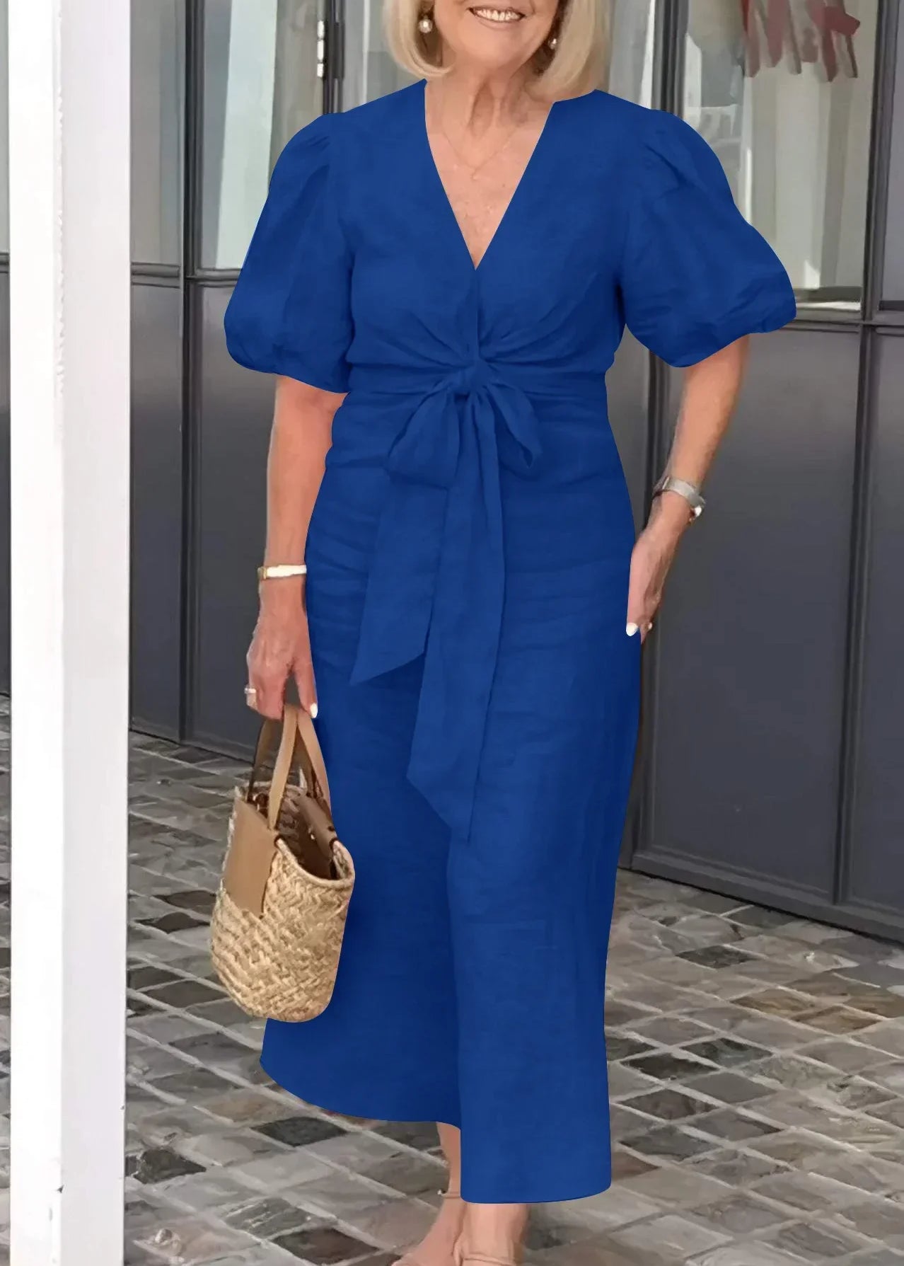 Natasha - Vestido Elegante com Decote em V