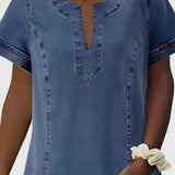 Christine | Vestido de Denim Elegante
