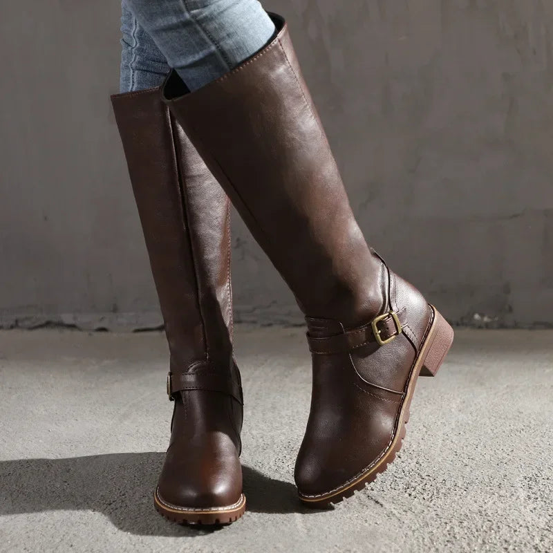 Giana - Bota em Couro Premium