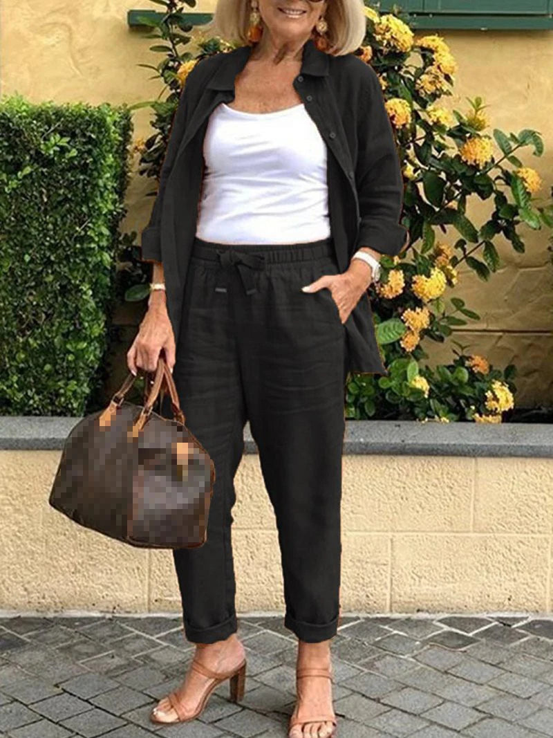 Julia – Conjunto Casual Primavera Outono (2 Peças)