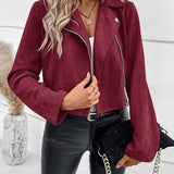 Sofia - Casaco em camurça premium