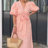 Natasha - Vestido Elegante com Decote em V