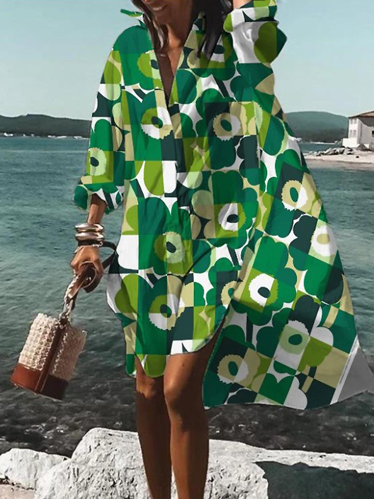 Calogera - Elegante Vestido Camisa