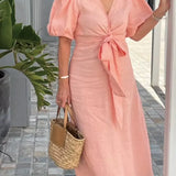 Natasha - Vestido Elegante com Decote em V