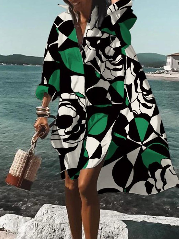 Calogera - Elegante Vestido Camisa