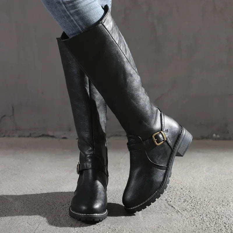 Giana - Bota em Couro Premium