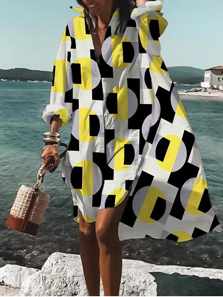 Calogera - Elegante Vestido Camisa