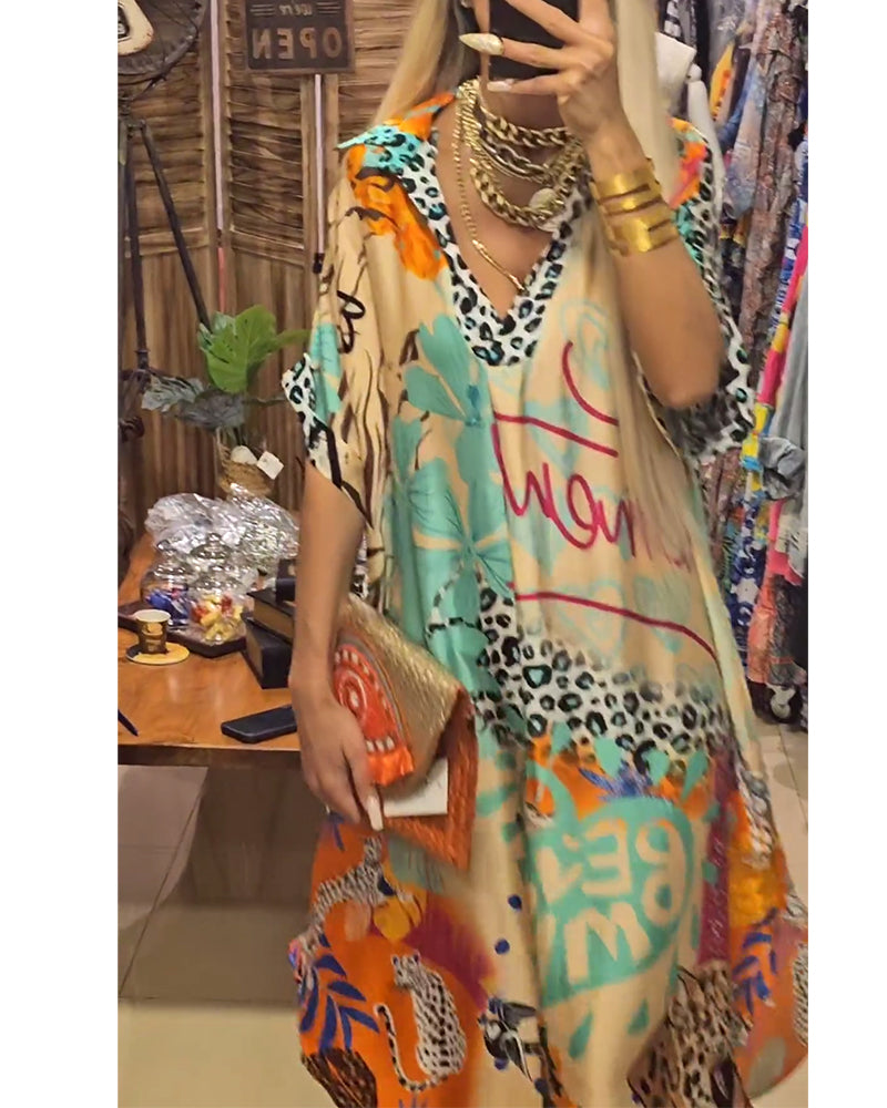 Andreia - Vestido casual com decote V