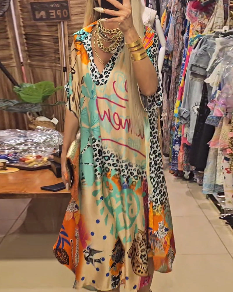 Andreia - Vestido casual com decote V