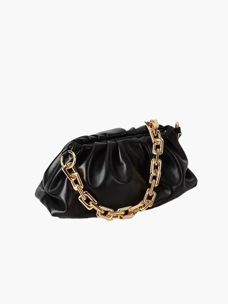 Verena | Bolsa feminina moderna com corrente dourada
