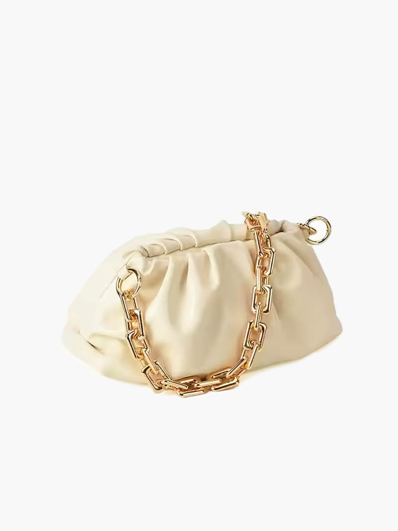Verena | Bolsa feminina moderna com corrente dourada