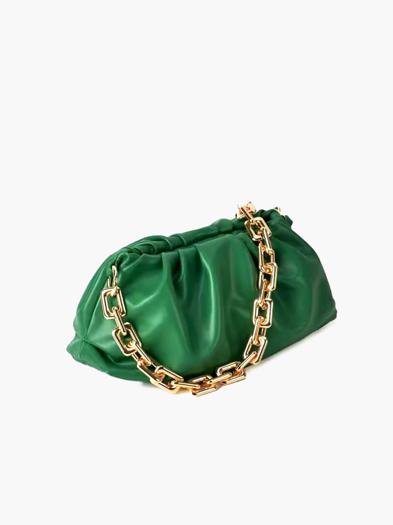 Verena | Bolsa feminina moderna com corrente dourada