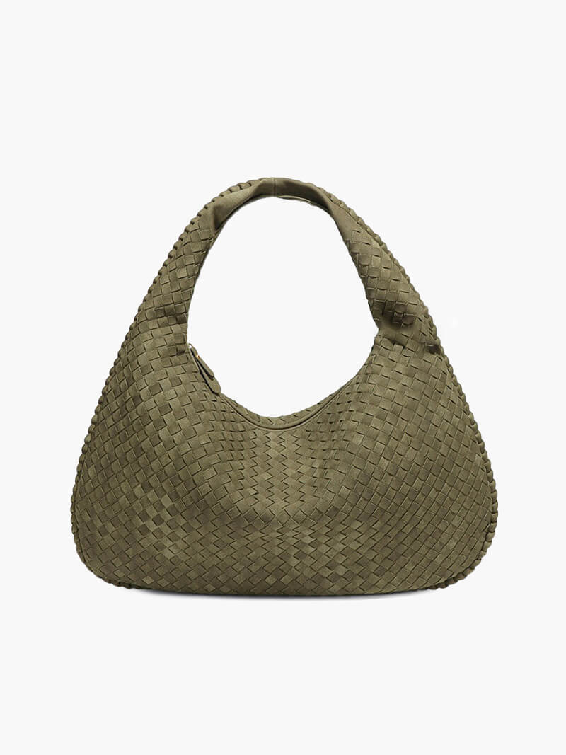 Bolsa de camurça trançada XL