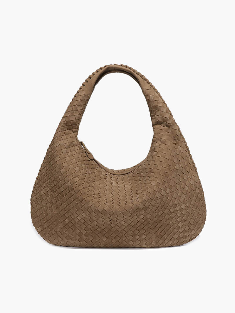 Bolsa de camurça trançada XL