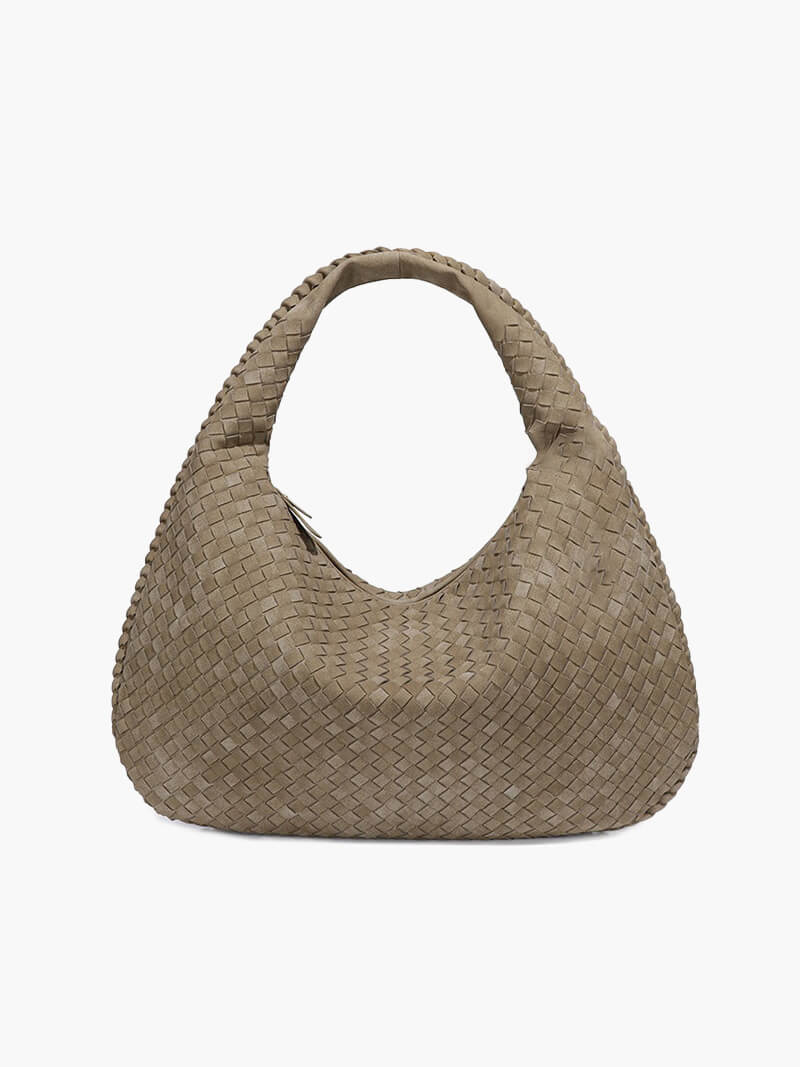 Bolsa de camurça trançada XL