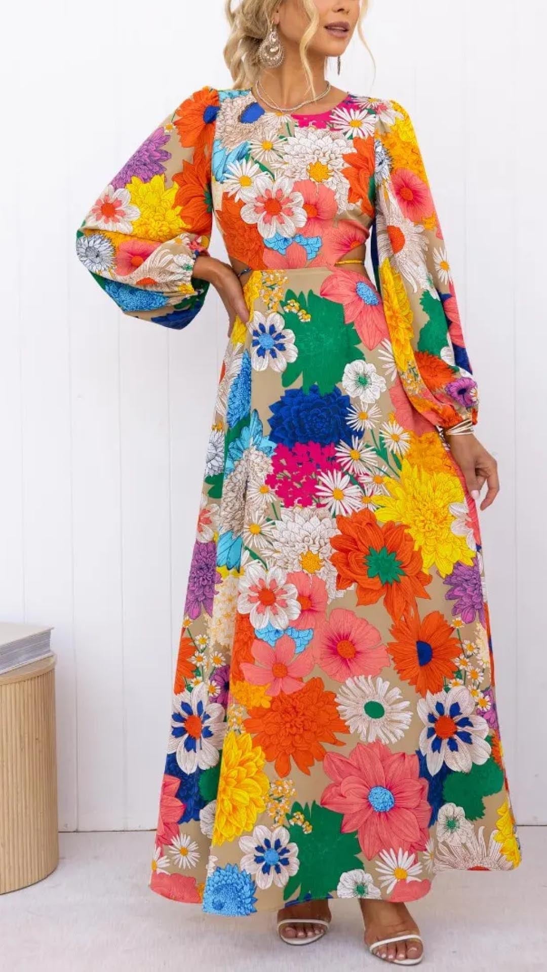 VICTORIA - VESTIDO ESTAMPADO FLORAL 