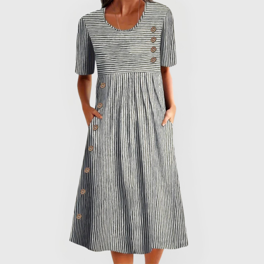 Vestido Midi Listrado Wanda™