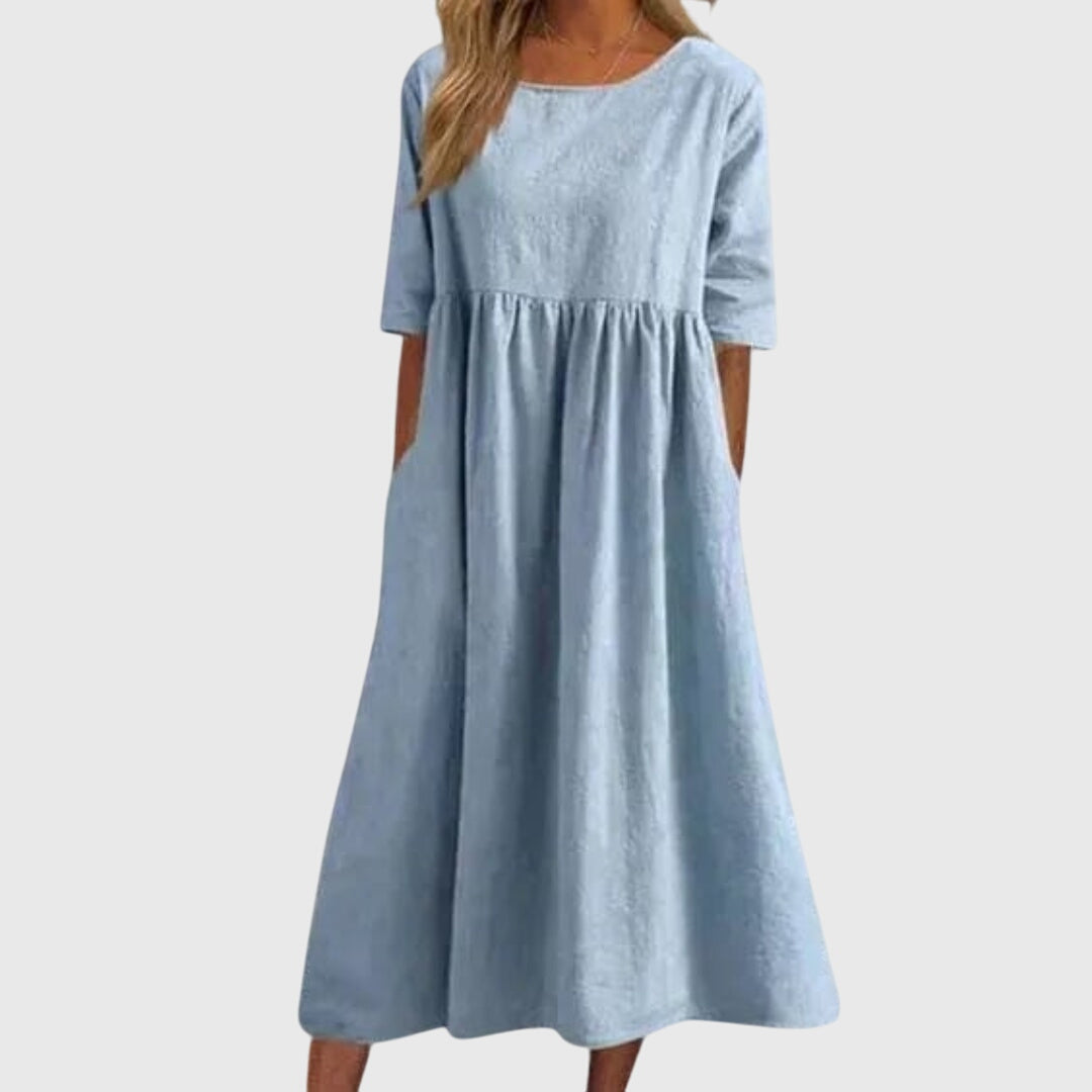 Haisley™ | Vestido Elegante de Manga Curta