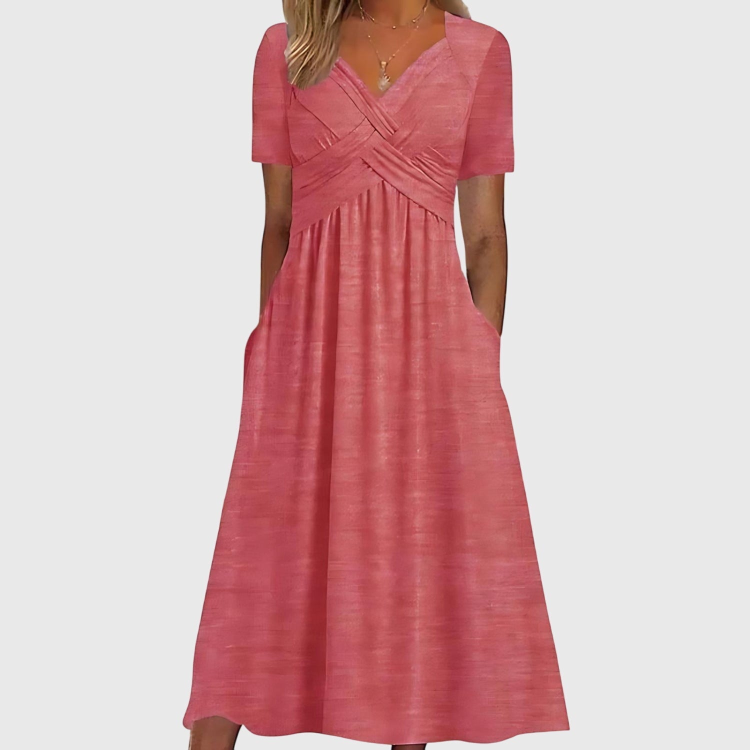 Viola™ | Vestido Midi com Controle de Barriga