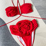 Lore™ - Bikini mit Neckholder und Blumendetail
