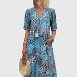 Yvonna™ | Vestido Midi Floral Elegante