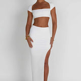 Saia Maxi Adorn - Marfim