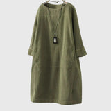 Grace | Vestido Midi de Veludo Relaxado
