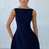 Vestido Mini Alana - Marinho