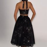 Top Cropped Alani - Preto Brilhante