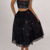 Top Cropped Alani - Preto Brilhante