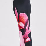 Saia Maxi Allegra - Estampa Floral Preta