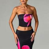 Top Allegra - Estampa Floral Preta