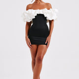 Vestido Mini Allie - Preto/Branco