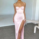 Vestido Maxi Alora - Rosa Claro