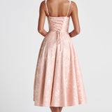 Vestido Midi Amity - Pêssego Suave