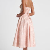 Vestido Midi Amity - Pêssego Suave