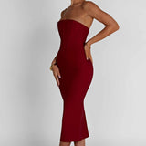 Vestido Midi Amore - Vermelho