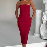 Vestido Midi Amore - Vermelho