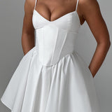 Vestido Mini Analeigh - Marfim