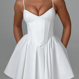 Vestido Mini Analeigh - Marfim