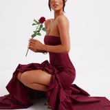 Vestido Maxi Angelina - Burgundy