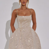 Vestido Mini Angelique - Champagne