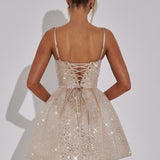 Vestido Mini Angelique - Champagne