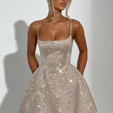 Vestido Mini Angelique - Champagne