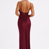 Vestido Maxi Anja - Burgundy