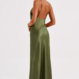 Vestido Maxi Anja - Caqui