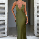 Vestido Maxi Anja - Caqui