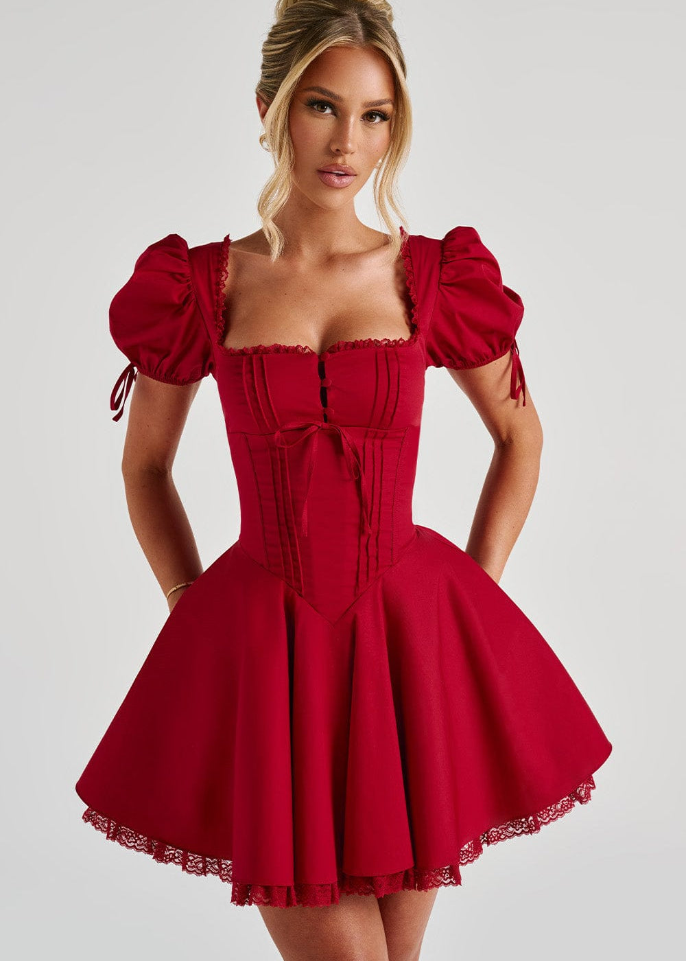 Vestido Mini Annie - Vermelho