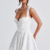 Vestido Mini Antonella - Estampa Floral Multicolorida