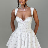 Vestido Mini Antonella - Estampa Floral Multicolorida